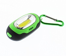 Светодиодный фонарь-брелок Navigator NPT-KC07-G-2CR2032 брелок пласт.1COB LED(1Вт) 3 реж.зел