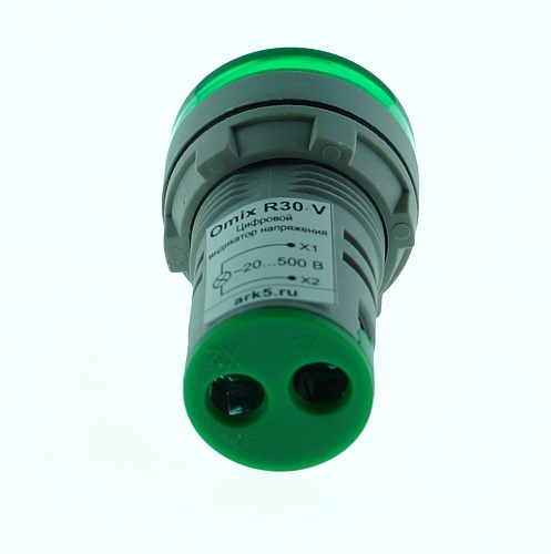Вольтметр цифровой Omix R30-V1-1 (зеленый) 20-500 VAC