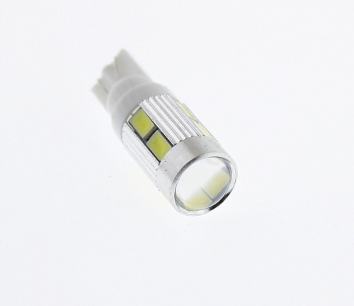 Светодиодная лампа T10 (W5W) 12V 5630 10 SMD White Lumen
