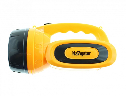 Фонарь-прожектор 3Вт (1Led) 2 режима работы, до 200м, до 12ч, Lead-acid 4в 1.3Ач Navigator (NPT-SP19-ACCU)