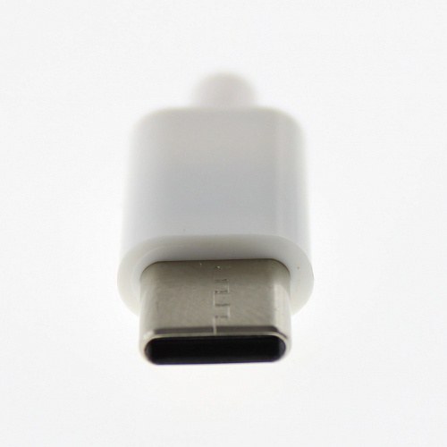 USB3.1 TYPE-C штекер на кабель ( белый), Разъём