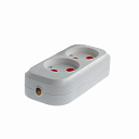 Колодка для сетевых удлинителей Navigator NCA-BL01-02-X-WH 2гн б/з АБС пластик белая Осн ср