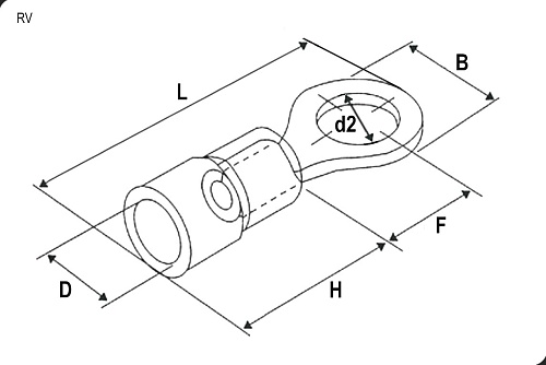 Клемма тип *O* изолированная TRI-2-4(S) (1,5-2,5 mm2) Blue