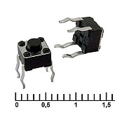 Кнопка тактовая IT-1109 4,5x4,5x3,8мм