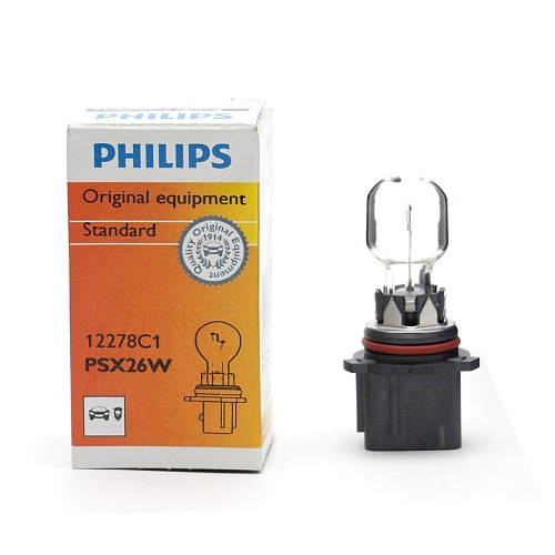 Автолампа накаливания PSX26W Philips Vision 12V 26W PG18.5d/3 12278C1   
