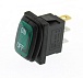 Переключатель клавишный SB008-12V IP65 on-off зеленый