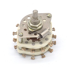 Переключатель галетный ПГК 3П6Н-8 исп.1 с ключем