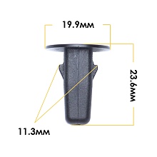 Клипса крепежная MASUMA KJ-1357