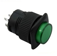 Переключатель кнопочный R16-504AD-G Lock зеленый