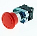 Кнопка управления красн. "Грибок" NP2-BS545 1НЗ+1НО с фикс.