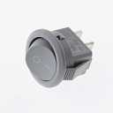 Переключатель клавишный KCD1-204/2p on-off micro светло серый