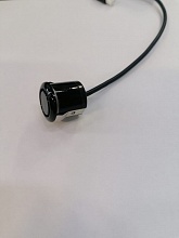 Датчик парктроника 19мм (черный) с проводом (метал. крепление)