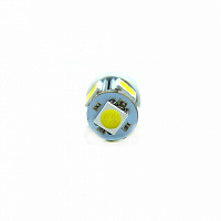 Светодиодная лампа T10 (W5W) 12V 5050 5 SMD LED White 
