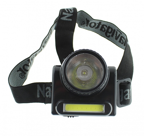 Светодиодный налобный фонарь Navigator NPT-H20-ACCU COB 3Вт+Emitter 3Вт, Lead-acid 4В 0,5Ач