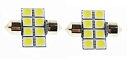 Светодиодные лампы C5W (T11x31) 12V 5050 8 SMD LED White Lumen 2шт