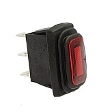 Переключатель клавишный SB068 IP65 10.5x28.5mm on-off-on красный