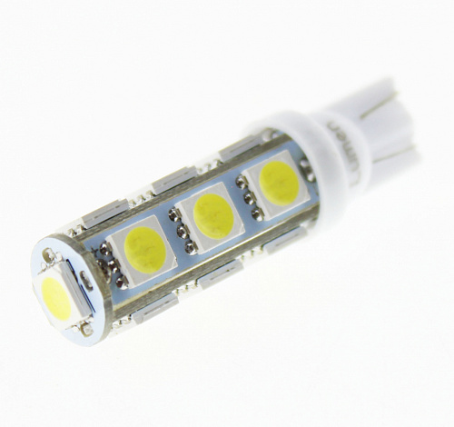 Светодиодная лампа T10 (W5W) 12V 5050 13 SMD LED White Lumen