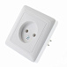 Розетка 1-ая с/у без з/к Schneider Electric ХИТ 250V 16A белый
