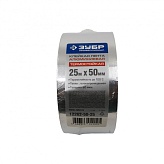 Алюминиевая лента самоклеящаяся ЗУБР 50 мм, 25 м 60 гр/м2, 12262-50-25