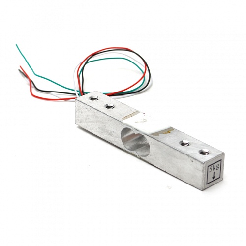 Датчик тензометрический  5кг (тензорезисторный, датчик веса) для Arduino	