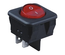 Переключатель клавишный RK1-05 on-off красный