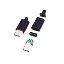 USB3.1 TYPE-C штекер на кабель ( чёрный), Разъём