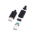 USB3.1 TYPE-C штекер на кабель ( чёрный), Разъём