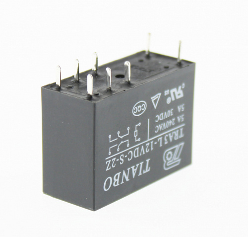 TRA3 L-12VDC-S-2Z  12VDC, 5A, 2A, Реле электромагнитное TRA3 L-12VDC-S-2Z  12VDC, 5A, 2A