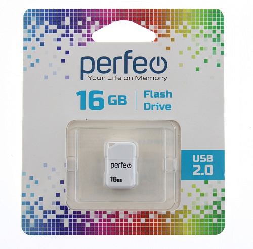 Карта памяти Perfeo USB 16Gb M03 White