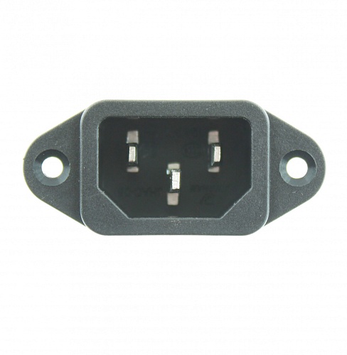 JHAC-05A (KLS1-AS-301) вилка на корпус (220В) 3 контакта, Разъем питания