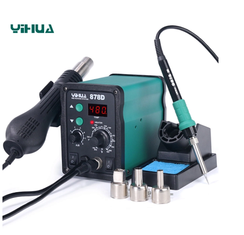 Паяльная станция с феном и паяльником Yihua YH878D