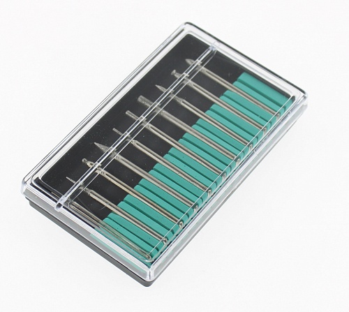 Шарошки FIT, высокоуглеродистая инструментальная сталь с алмазным напылением (10шт)