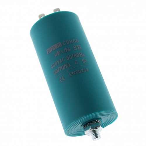 CBB60-E  40.0мкФ*450В(пусков.) КЛЕММЫ+БОЛТ, Конденсатор
