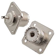 UHF-BJ гнездо на корпус (фланец), Разъём высокочастотный