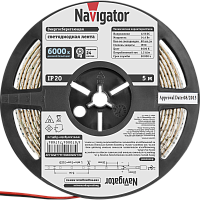 Лента светодиодная Navigator NLS-5050СW60-14.4-IP20-12V R5 Белый