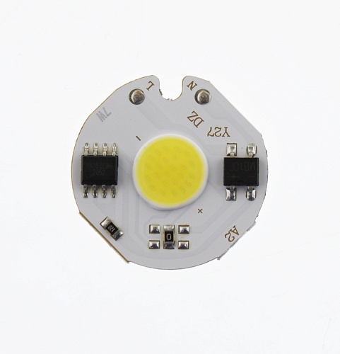 Светодиодная матрица «прямого включения» ST 7W 6000K COB (220V, 700lm, d=27mm)