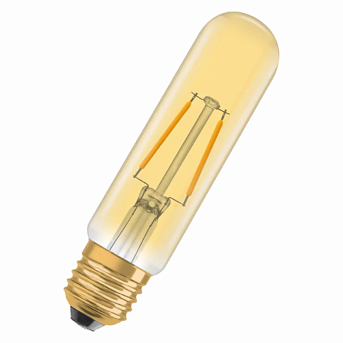 Лампа филаментная светодиодная "цилиндрическая" OSRAM Vintage1906 CL F21 2,8W 200lm 2400K E27 золотистая