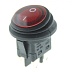 Переключатель клавишный KCD1-224FS R/4PN on-off красный