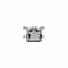 microUSB 5BF 03 гнездо в разрез платы, Разъём