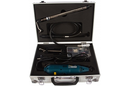 Гравер FIT DG-136AL, 135Вт, 10000-32000 об/мин, (кейс, набор насадок,штатив, гибкий вал)