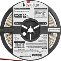 Лента светодиодная Navigator NLS-3528W120-9.6-IP65-12V R5 White Day