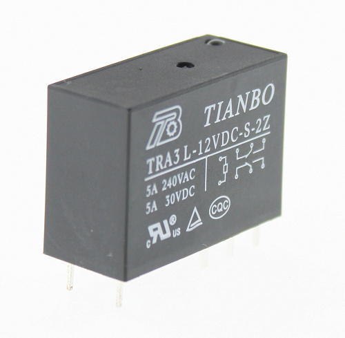 TRA3 L-12VDC-S-2Z  12VDC, 5A, 2A, Реле электромагнитное TRA3 L-12VDC-S-2Z  12VDC, 5A, 2A