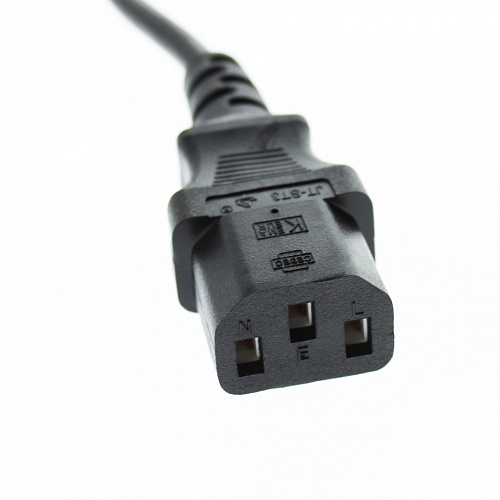 Кабель питания сист.блок-монитор Cablexpert PC-189, 1,8м, C13-С14, 6A, черный, с заземлением