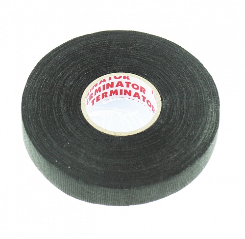 Изолента Terminator IZT1925 fleece черная тканевая, 19мм x 25м х 0.35мм