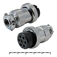 GX25M-7A  розетка на кабель, Разъем