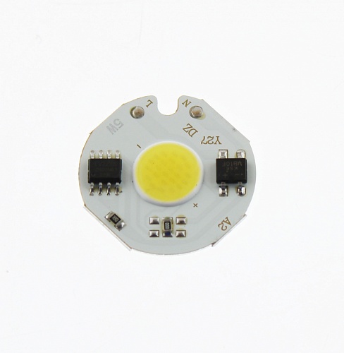 Светодиодная матрица "прямого включения" ST 5W 6000K COB (220V, 550lm, d=27mm)