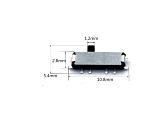 Переключатель движковый MSK-12C03-07 8Pin
