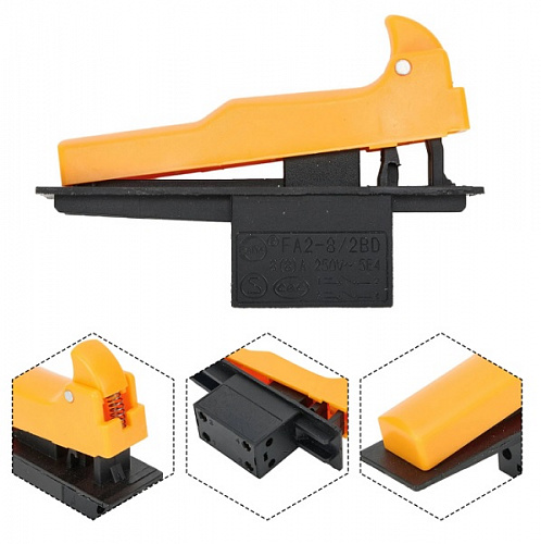 Переключатель для электроинструмента FA23-8/2D1 для УШМ Интерскол, Einhel, Ferm, Graphite