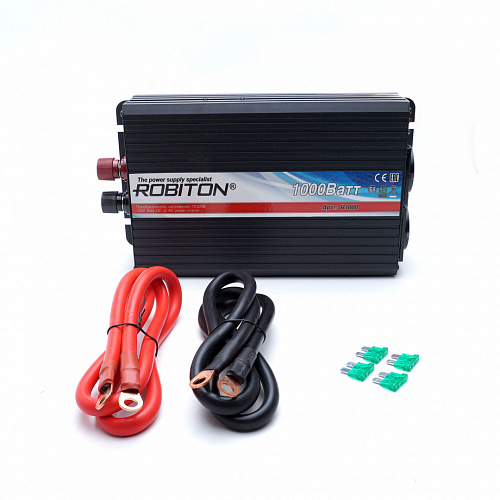 Инвертор 12-220V 1000W Robiton R1000