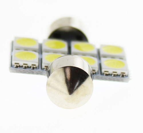 Светодиодная лампа C5W (T11x31) 12V 5050 8 SMD LED White Lumen
